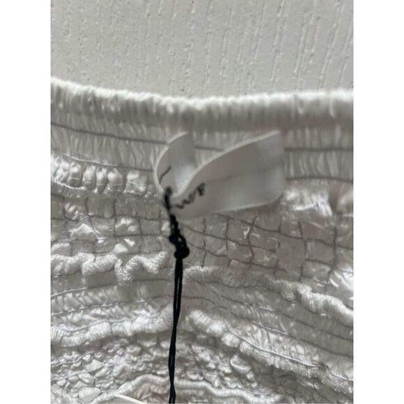 SWF Mottled Spaghetti Crop Top in Color: White Heat Size S NWT$259. - Picture 8 of 9